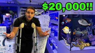 SUPER EXPENSIVE FISH UNBOXING ON CRUTCHES [upl. by Seta445]