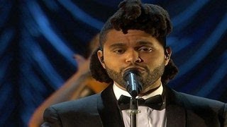 Oscar Awards 2016 The Weeknds Performance At The 2016 Oscars Was Amazing [upl. by Prochora]