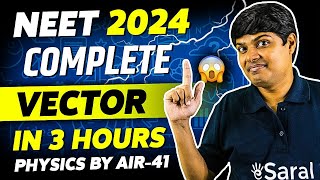 Complete Vector in One Shot  NEET 2024  Class 11th Physics  All Concepts Tricks amp PYQ  eSaral [upl. by Ahsyas910]