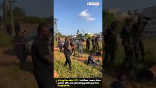 Kogi Governorship Election Soldiers Arrest Fake Policeman At Ankpa LGA In Kogi State [upl. by Sima]