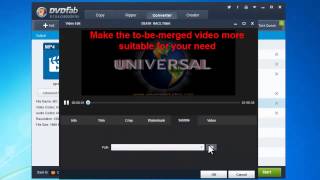 How to merge video files into one with DVDFab Video Converter [upl. by Shoifet]