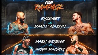 WWE 2K24 AEW Rampage 11152024 Ricochet Vs Dante Martin [upl. by Lapo397]