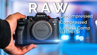 SONY a7iv Uncompressed RAW vs Lossless Comp L M S vs Compressed RAW [upl. by Mohammad]