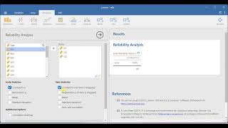 Reliability Analysis using JAMOVI [upl. by Fenny482]