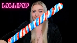 ASMR EATING A GIANT LOLLIPOP [upl. by Crista]