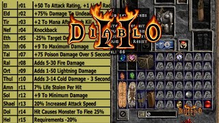 Diablo2 Fury Within  Bảng rune diablo2 và cách farm rune diablo2 [upl. by Iznyl]