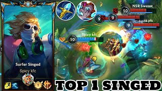 Wild Rift Singed  Top 1 Singed Gameplay Rank Challenger [upl. by Nanyt]