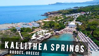 Kallithea Springs amp Beach Rhodes  GREECE 🇬🇷 [upl. by Aeila]