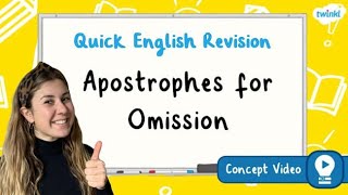 How Do I Use Apostrophes for Omission  KS2 English Concept for Kids [upl. by Naves]