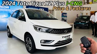 New Tata Tigor XZ Plus CNG Full Detailed Review😍CNG Mileage Test🔥Price amp Features Tata Tigor 2024 [upl. by Norean288]