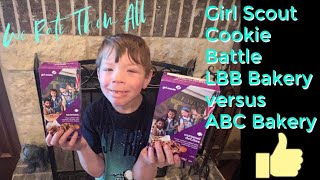 Girl Scout Cookie Battle LBB Versus ABC Bakery [upl. by Onyx261]