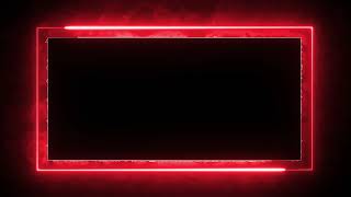 Glowing frame black screen  Neon light border  Frame template video background [upl. by Deming]