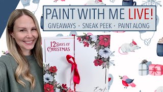 Lets Paint LIVE Giveaways and Sneak Peeks too [upl. by Nur]