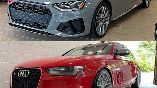 B8 vs B9 S4 with 034 Carbon Intakes [upl. by Ramyaj607]