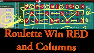 Roulette Win RED and COLUMNS bets [upl. by Noraha]