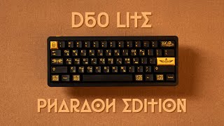 D60 Lite Pharaoh Edition Build and Typing Test [upl. by Leorsiy625]