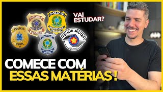 O QUE ESTUDAR PARA CONCURSOS POLICIAIS COMEÇANDO DO ZERO [upl. by Nelo985]