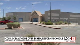 CCSD CCEA at odds over extending school days of 45 schools [upl. by Aicilif691]