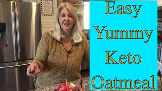 Keto Hot Porridge for Dan  Faux Oatmeal  Keto Connect Recipe Prep [upl. by Ameehs]