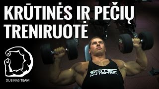 Krūtinės Ir Pečių Treniruotė Su Deividu Dubinu💪 Krūtinės Ir Pečių Treniruotės Pratimai 🏋️‍♂️ [upl. by Sivrep655]