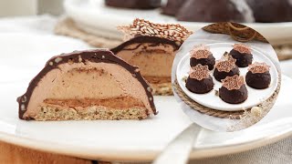 Recette Entremets Dômes Chocolat Noisette [upl. by Coombs]