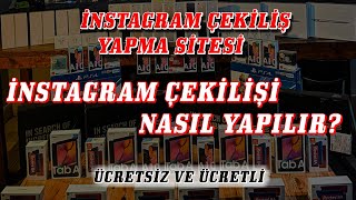 İNSTAGRAM ÇEKİLİŞ NASIL YAPILIR  ÇEKİLİŞ YAPMA SİTESİ  ÜCRETLİ ve ÜCRETSİZ [upl. by Ellitnahc]