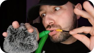 ASMR Fast and Aggressive Mouth Sounds Tubes Spoolies Spoons [upl. by Levitan28]