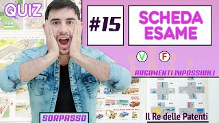 SCHEDA ESAME 15  IMPOSSIBILE  SORPASSO [upl. by Rubel616]