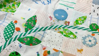 Needle Turn Appliqué Tutorial 2  Leaves and Bias Binding [upl. by Guzel]