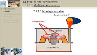 Fonderie  2 Moules non permanents avec modèles permanents PTSI [upl. by Razid]