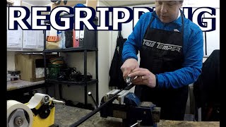 HOW to regrip your golf clubs  Easy STEP BY STEP Guide [upl. by Ynnelg582]