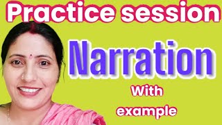 narration practice session with example AbhilashaTiwari518At [upl. by Raskin]