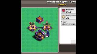 Invisibility Spell Tower clashofclans [upl. by Ley]