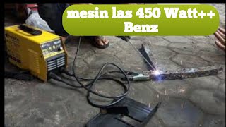 REVIEW MESIN LAS BENZ 450WATT MMA120A [upl. by Llenrev]