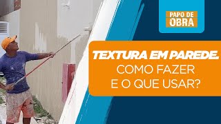 Textura em parede Como fazer e o que usar [upl. by Raab286]