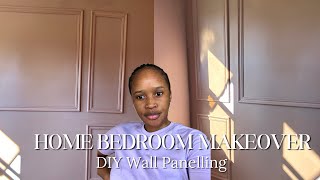 Tutorial DIY Wall Panelling  Home Bedroom Makeover Pt 2 [upl. by Eiznek792]