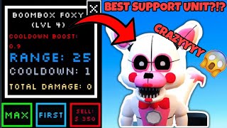 NEW BOOMBOX FOXY BEST SUPPORT UNIT Five Nights TD [upl. by Savdeep]