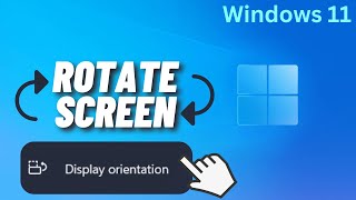 How to Flip the Screen Windows 11 [upl. by Eastman]