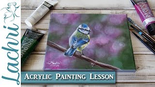 How to paint a bokeh background in Acrylics  Lachri [upl. by Eelyrehc252]