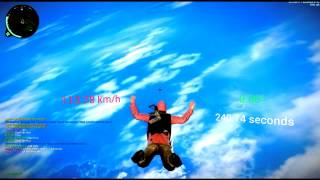 Just Cause 2 Multiplayer  1000 Second Free Fall [upl. by Rois]