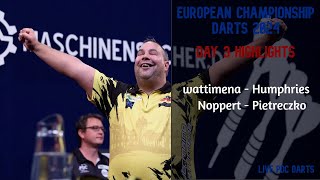 Wattimena and Noppert through to the seimis  Machineseeker euopean Championship 2024 [upl. by Quince]