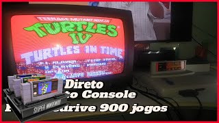 Sabadão Jogando Direto Console Super Nintendo Evedrive 900 games [upl. by Thema320]