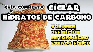 Cómo ciclar hidratos de carbono Guía completa para todos niveles  Tip nutrición 26 [upl. by Huba]