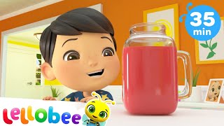 How to Eat Healthy Fruit amp Vegetable Smoothies  Kids Learning Videos  Nursery Rhyme [upl. by Odlavu]