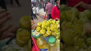 Mouthwatering Green Hog Plum Kacha Amra Fruit Of Street shorts [upl. by Eehc]