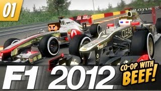 F1 2012 Coop Championship with VintageBeef  E01 [upl. by Imhsar]