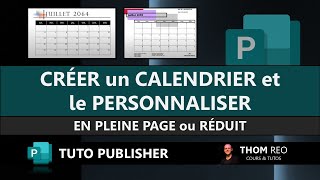 Créer un CALENDRIER personnalisé avec PUBLISHER Tutoriel FR [upl. by Alvis616]