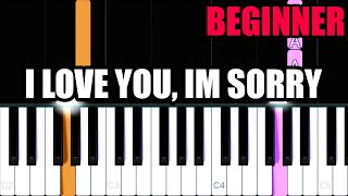 Gracie Abrams  I Love You Im Sorry Easy Piano Tutorial [upl. by Adnoral]