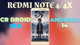 CrDroid 106 For Redmi Note 44X  Android 14  July Patch  QPR3  Smooth Performance amp More [upl. by Dempstor]