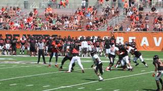 Oregon State football Sights amp sounds from Beavers second scrimmage of fall camp [upl. by Ecertap602]